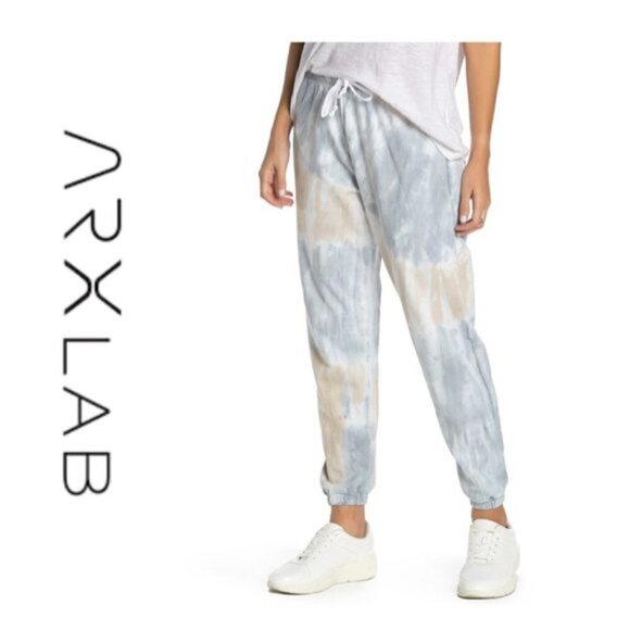 New ARX LAB Fleece-Lined Tie Dye Sweatpants NWT - Picture 1 of 9
